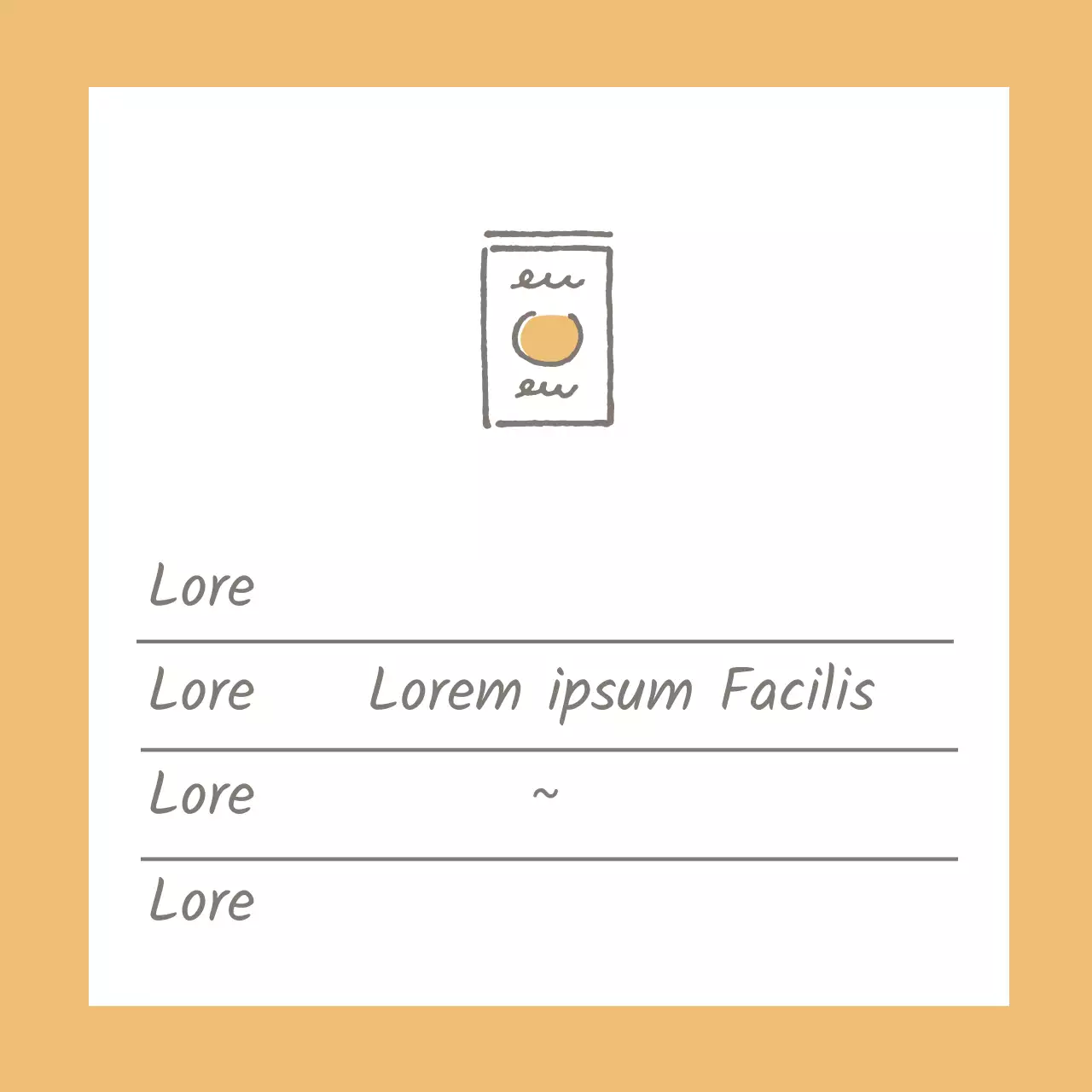 icono amarillo simple fecha de caducidad de los alimentos