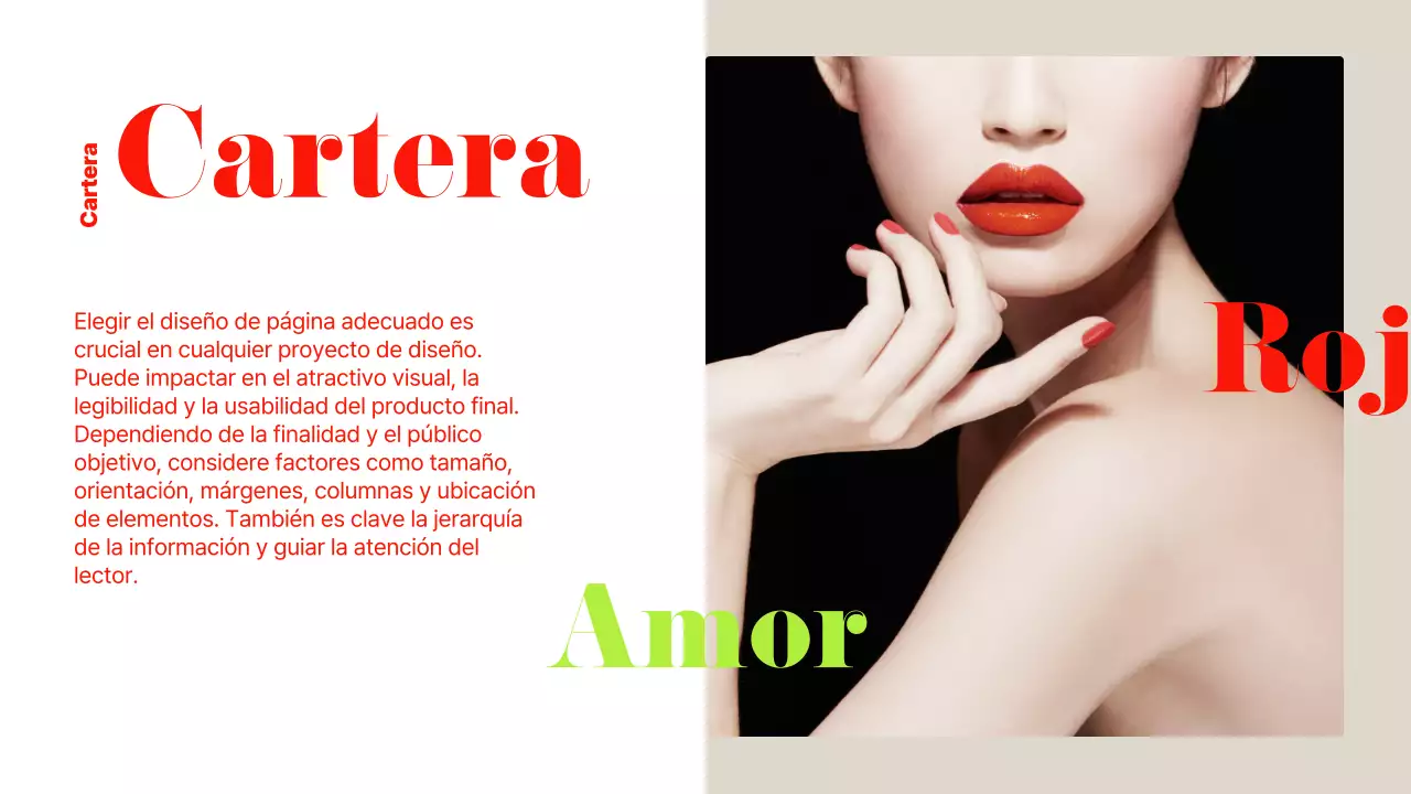 Anuncio comercial de estilo moderno en rojo y chartreuse