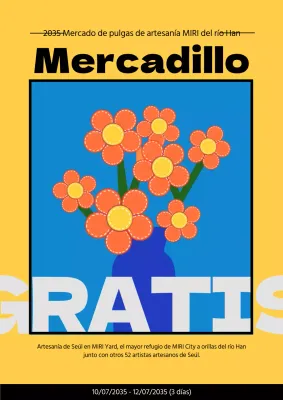 Promover la introducción del mercadillo artesanal amarillo y azul