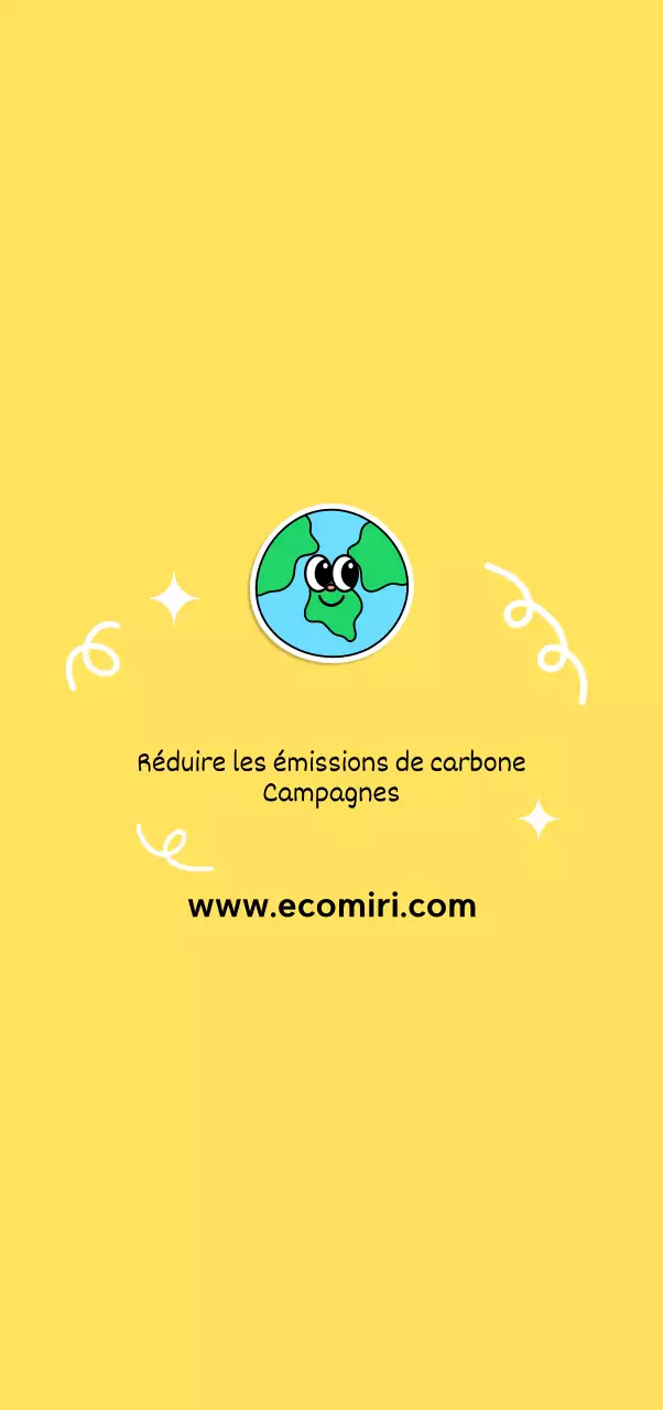 Illustration environnementale jaune et mignonne pour la campagne Save the Planet