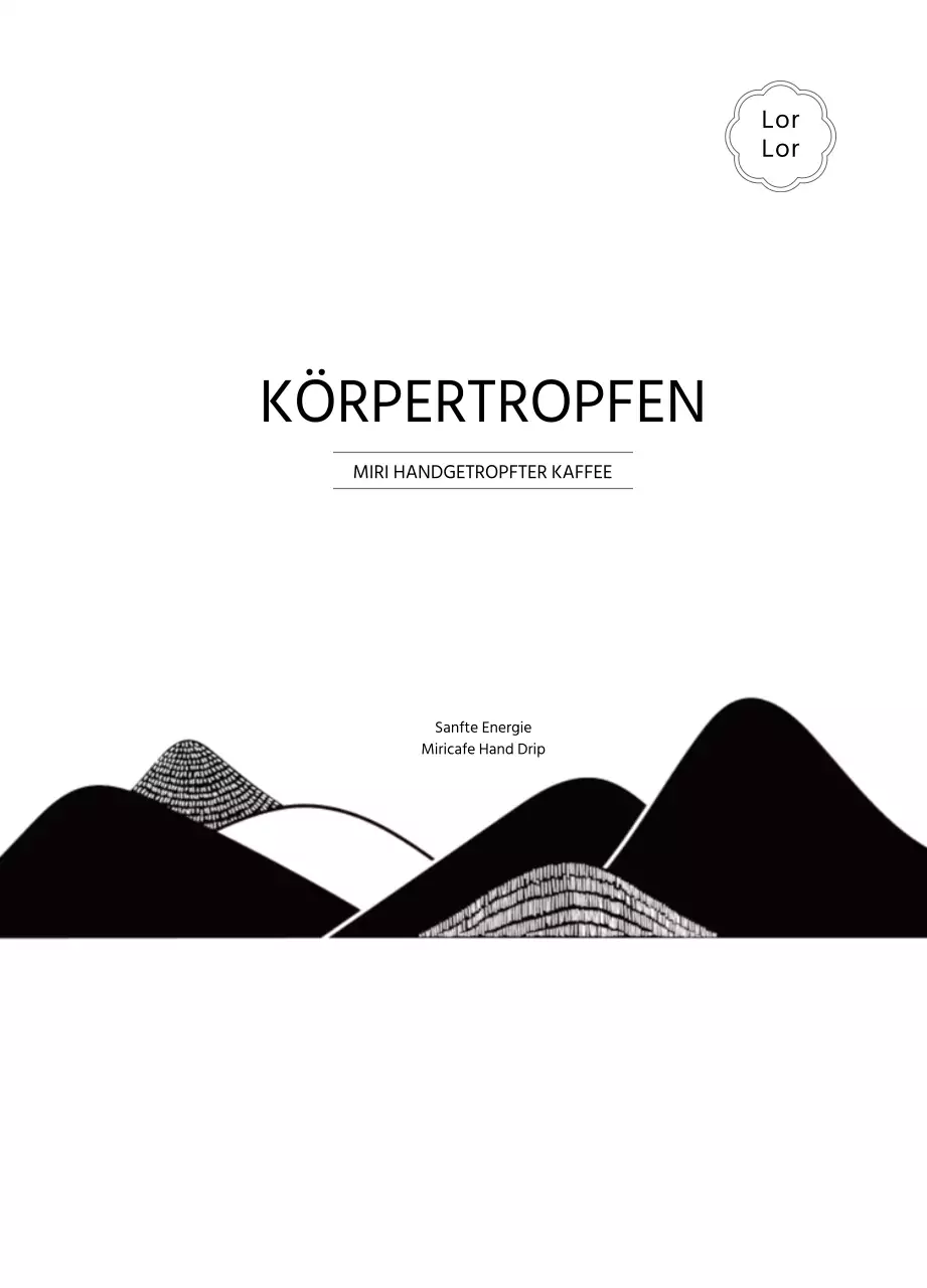 Saubere schwarze und weiße Berg Illustration Konzept