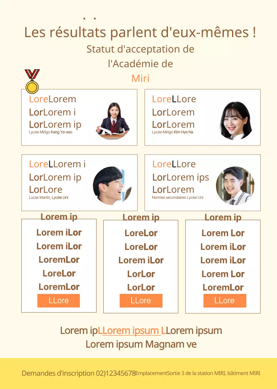 Promouvoir l'éducation de votre école en orange