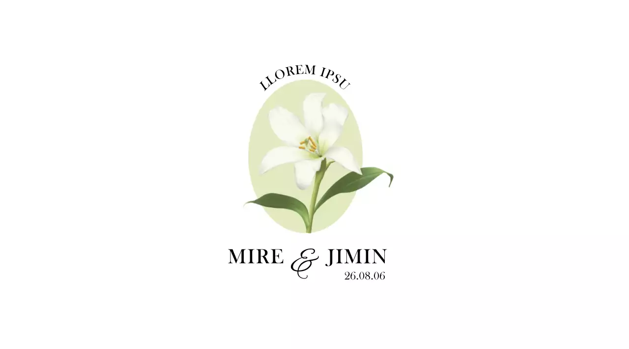 Eau de mariage simple et luxueuse en blanc et noir