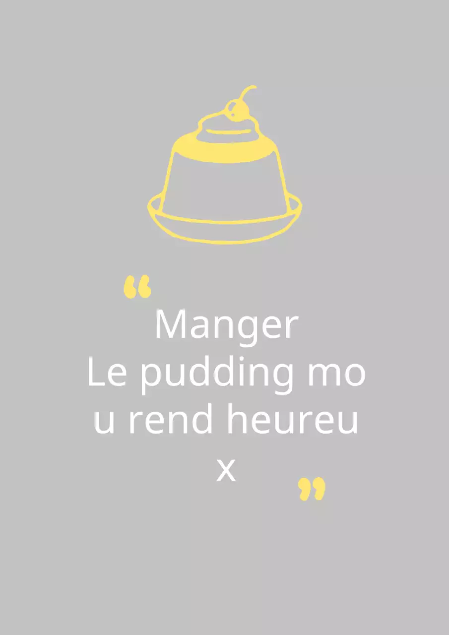 Décorez votre café-pudding avec de jolies illustrations