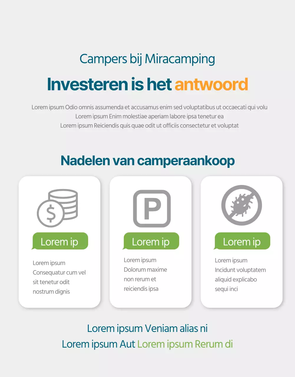 Een gids voor clean design bij het investeren in campers