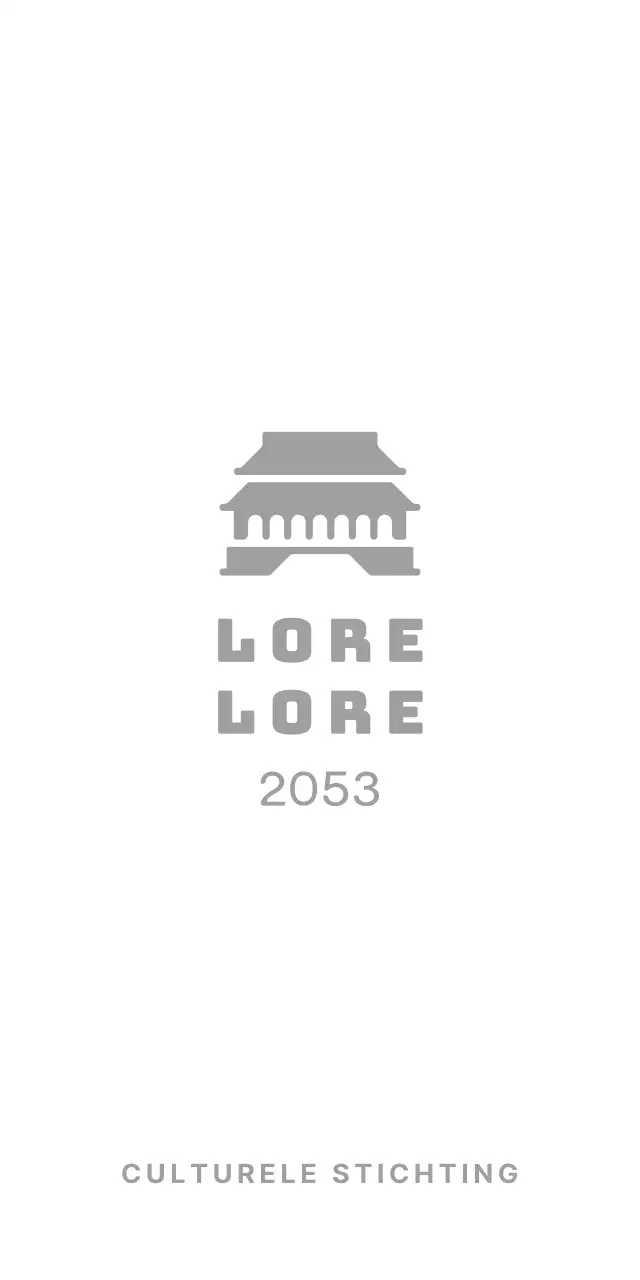 Culturele Stichting met traditioneel huis illustratie logo concept