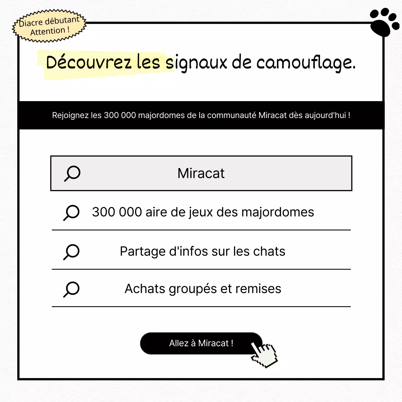 Testez un chat blanc, plat et mignon