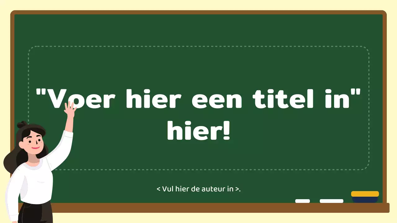 Groen en wit krijtbord conceptualisatiegids