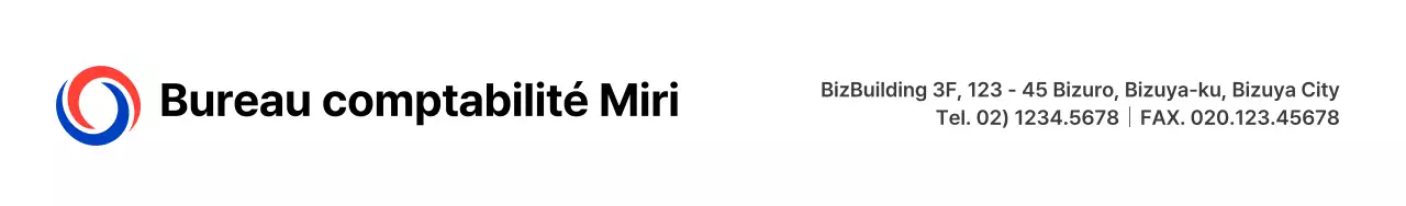 Logo symbolique simple en rouge et bleu pour informer et promouvoir l'information sur les cabinets d'expertise comptable.