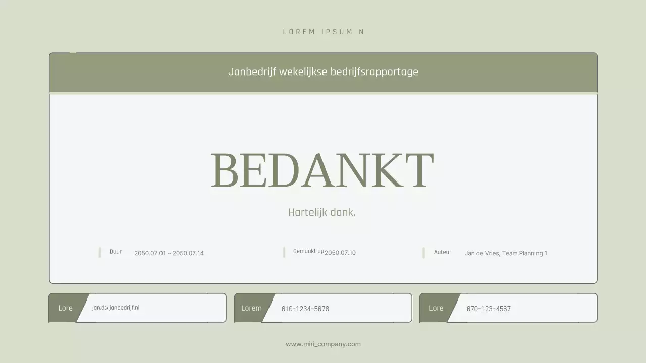 Eenvoudig, uitbreidbaar weekoverzicht in kaki pasteltinten