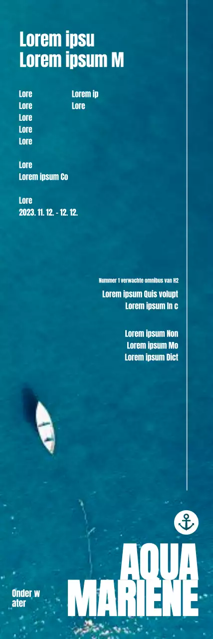 Promoot een cool conceptoptreden met de achtergrond van een oceaan