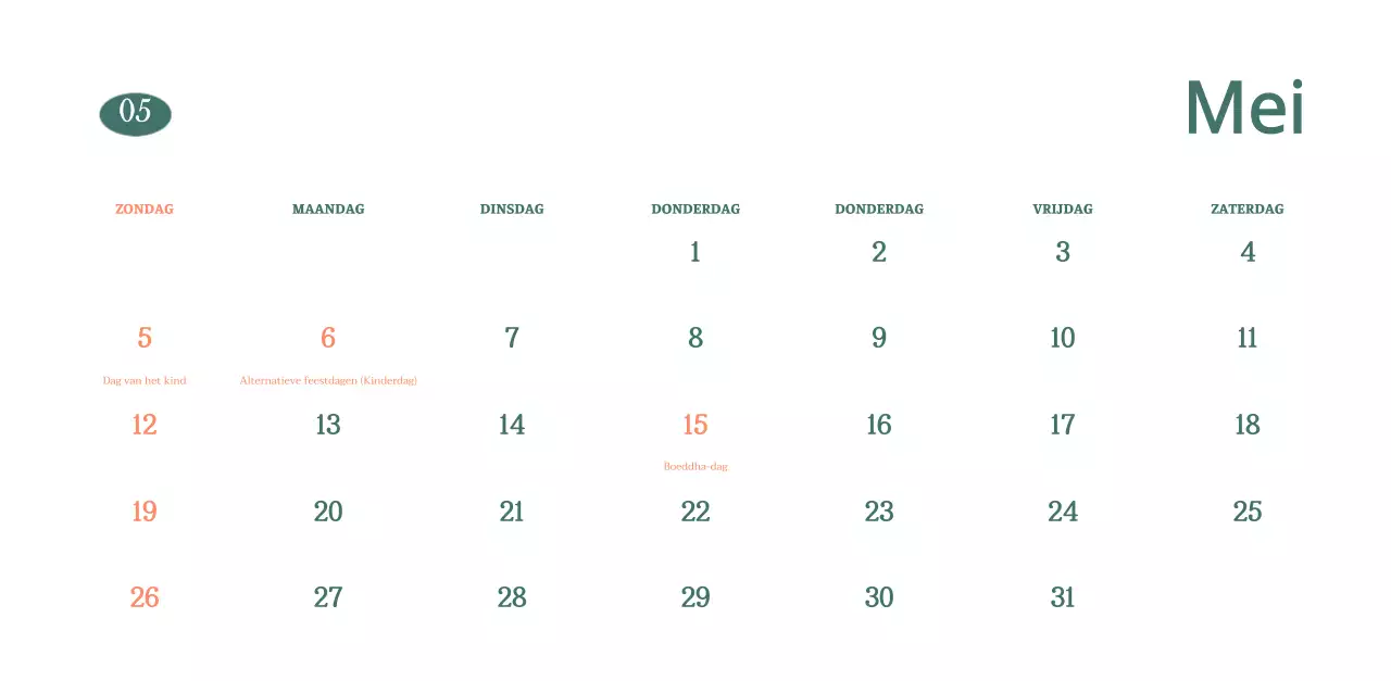 Cafékalender met aanbevelingen voor drankjes van de maand