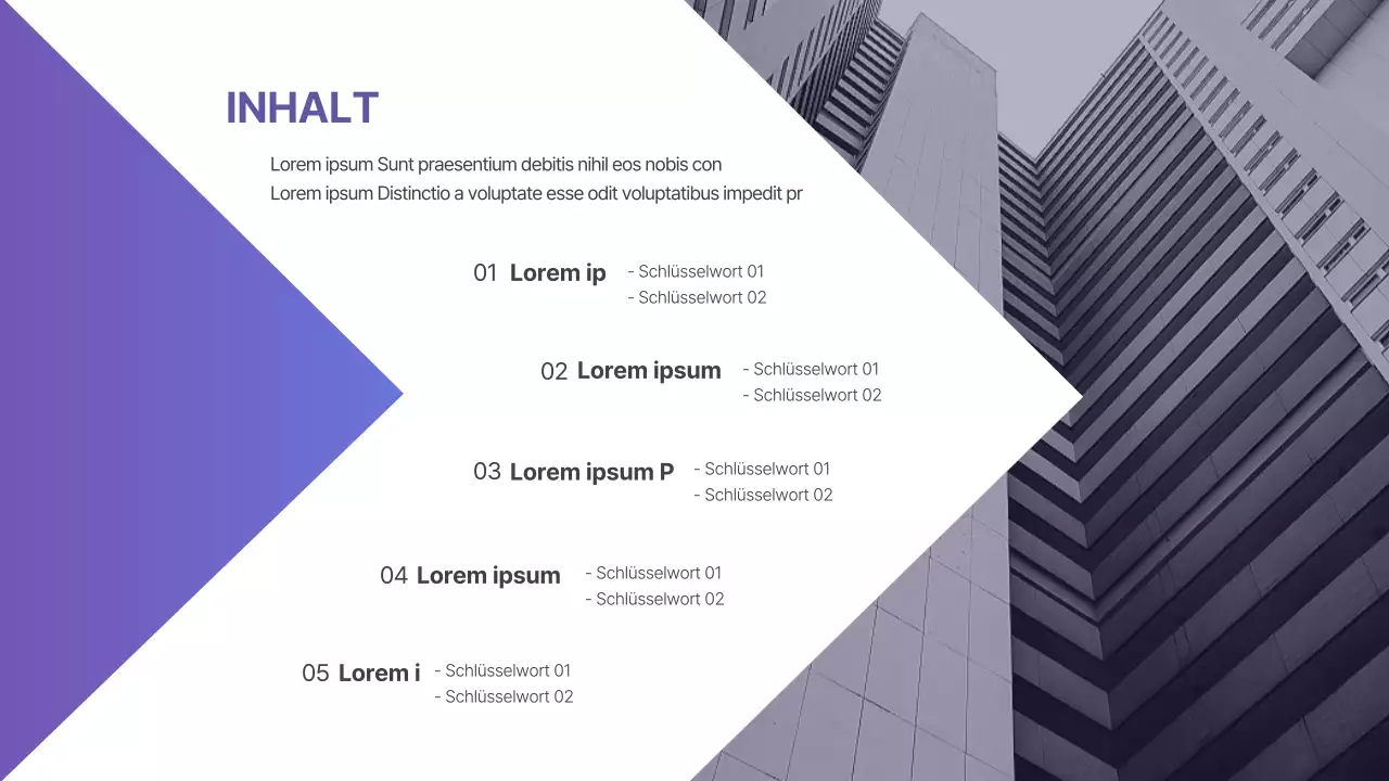 Ausgelagerte Personaldienstleistungen Vorschlag in Lila und Grau Business B2B Headhunting Personalbeschaffung Corporate Contingent Worker Dispatch