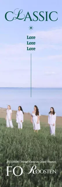 Pointillistische quasi-klassieke voorstelling met statische foto's van weelderige velden en stijlvolle lettertypes