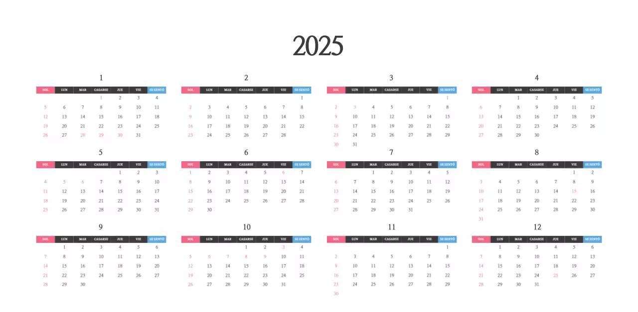 Calendario con imágenes eclesiásticas edificantes