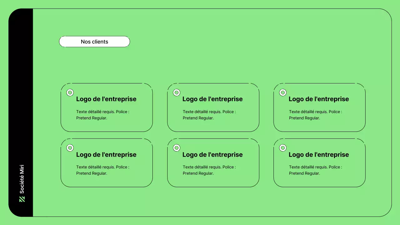 Illustration d'entreprise avec des lignes simples en vert