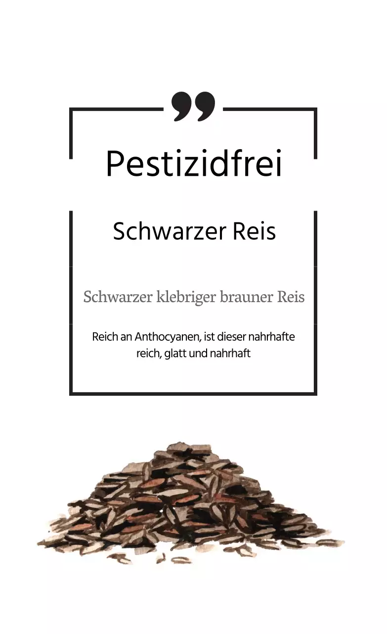 Einfaches Etikett mit weißer Linie für landwirtschaftliche Erzeugnisse