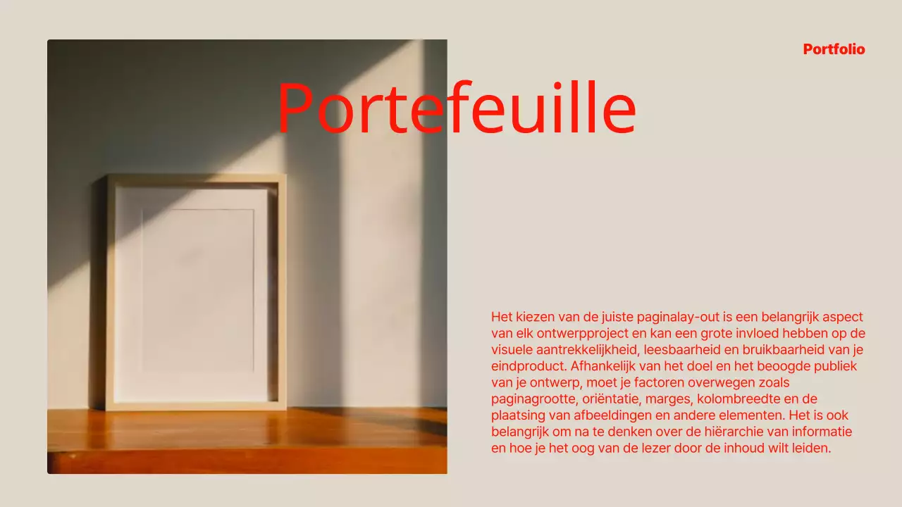 Bedrijfsadvertentie in moderne stijl in rood en chartreuse