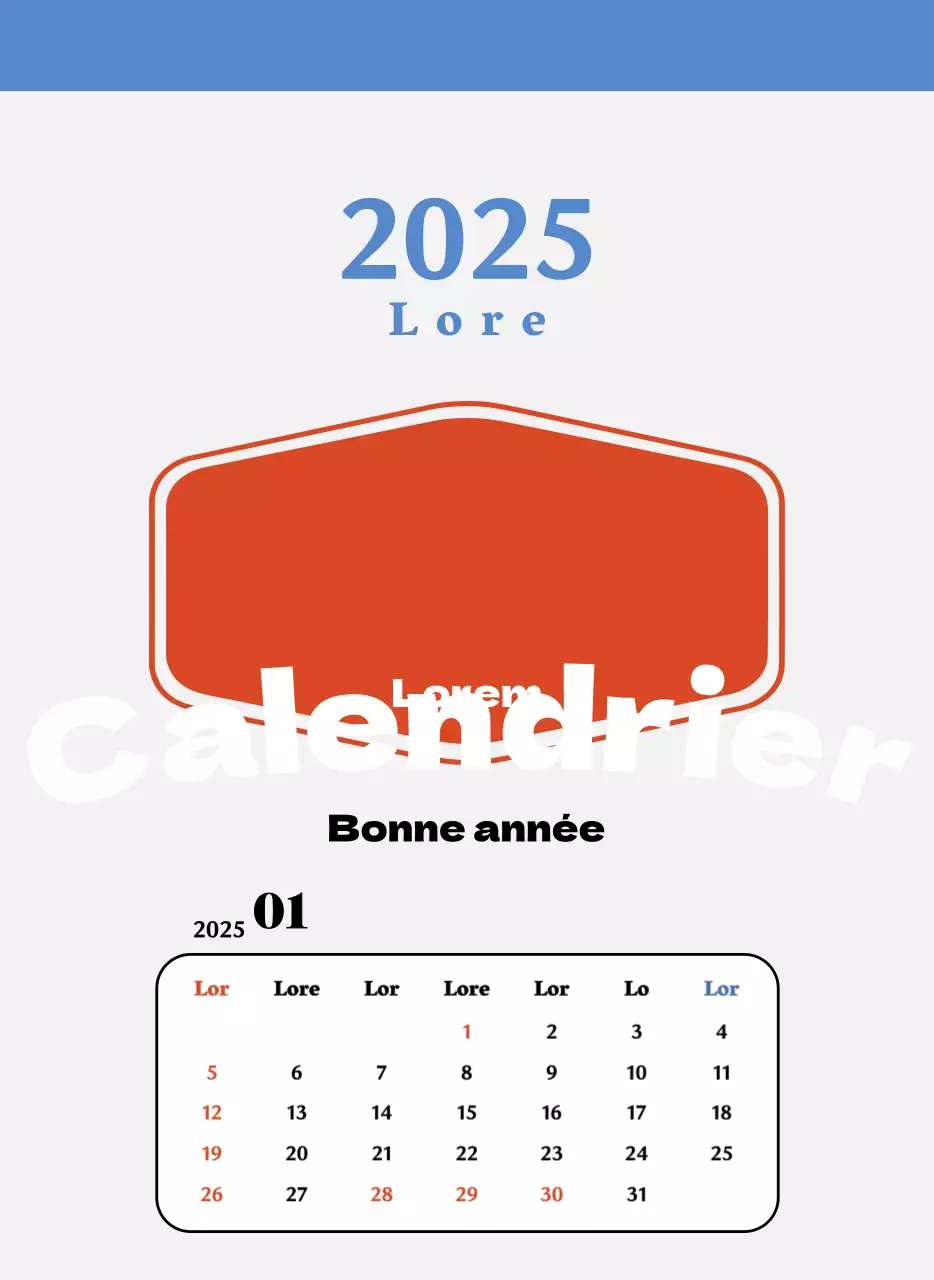 Sous-verres rétro rouges et bleus calendrier de la mémoire