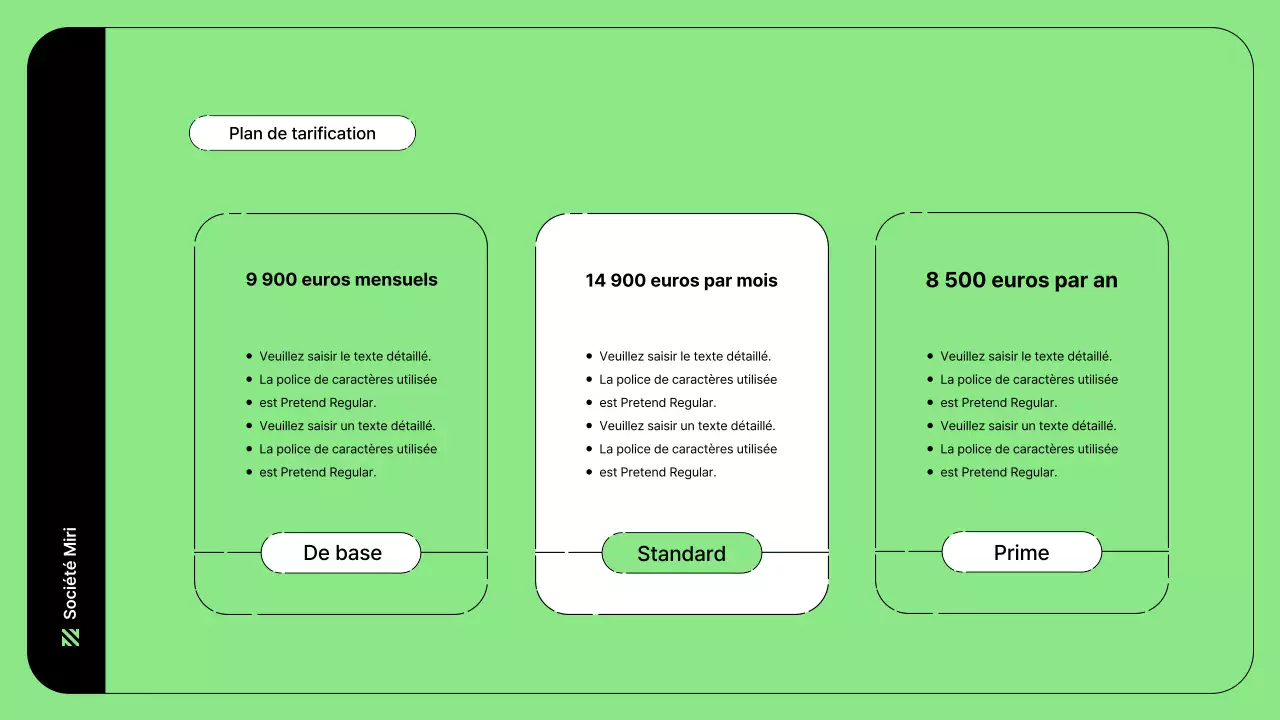Illustration d'entreprise avec des lignes simples en vert