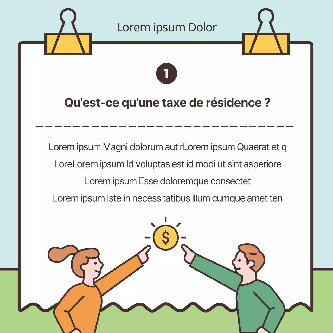 Mettre en évidence les illustrations mignonnes aux couleurs pastel Payer sa déclaration d'impôt sur le revenu des résidents