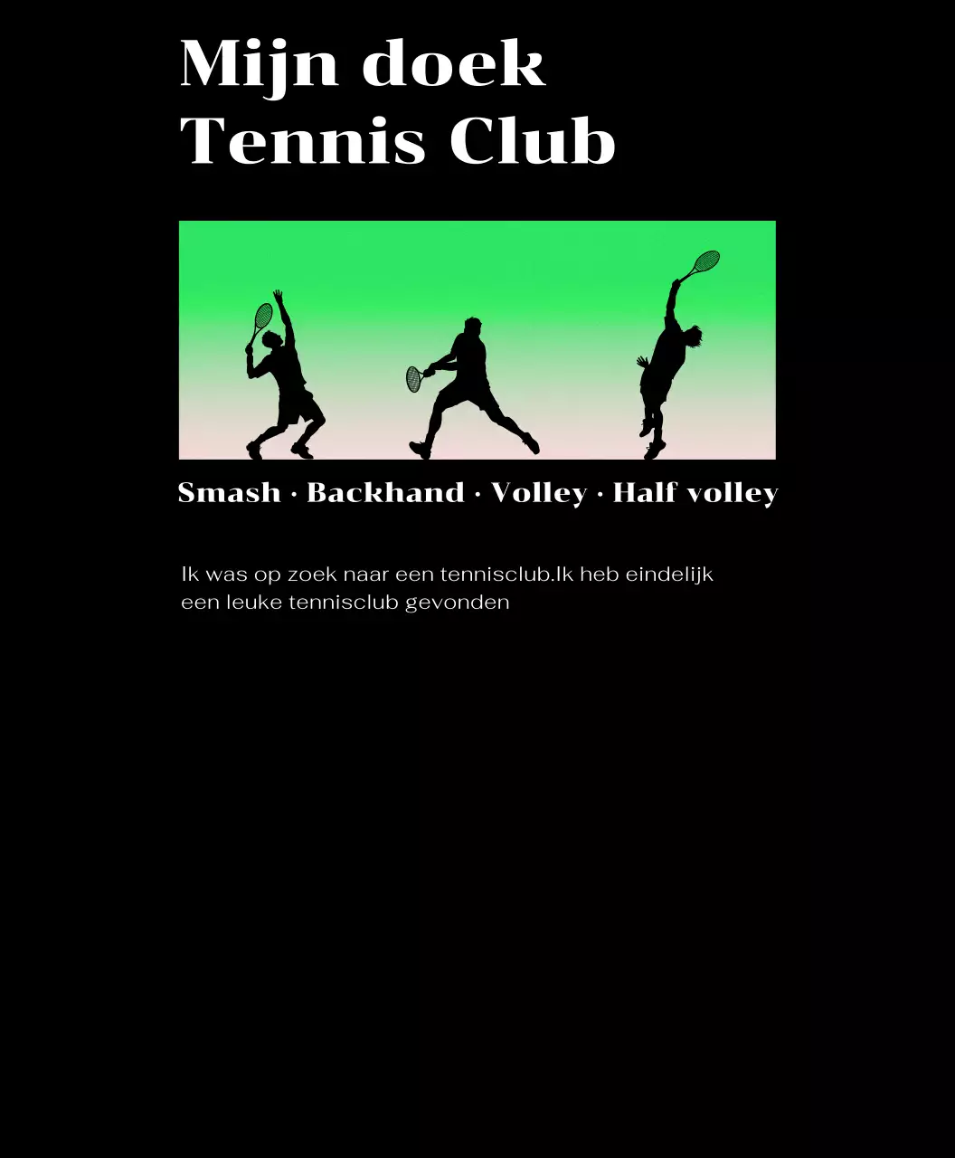 Tennisclubs met hellingen en tennisbewegingsconcepten