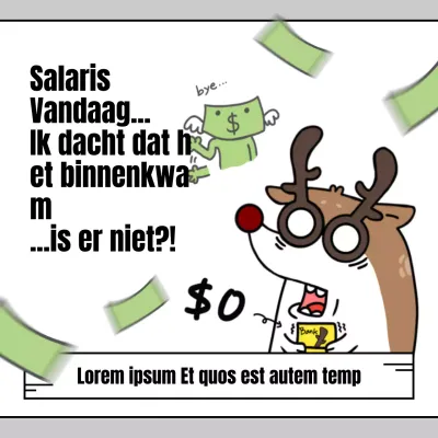 Witte webtoon strip concept gag