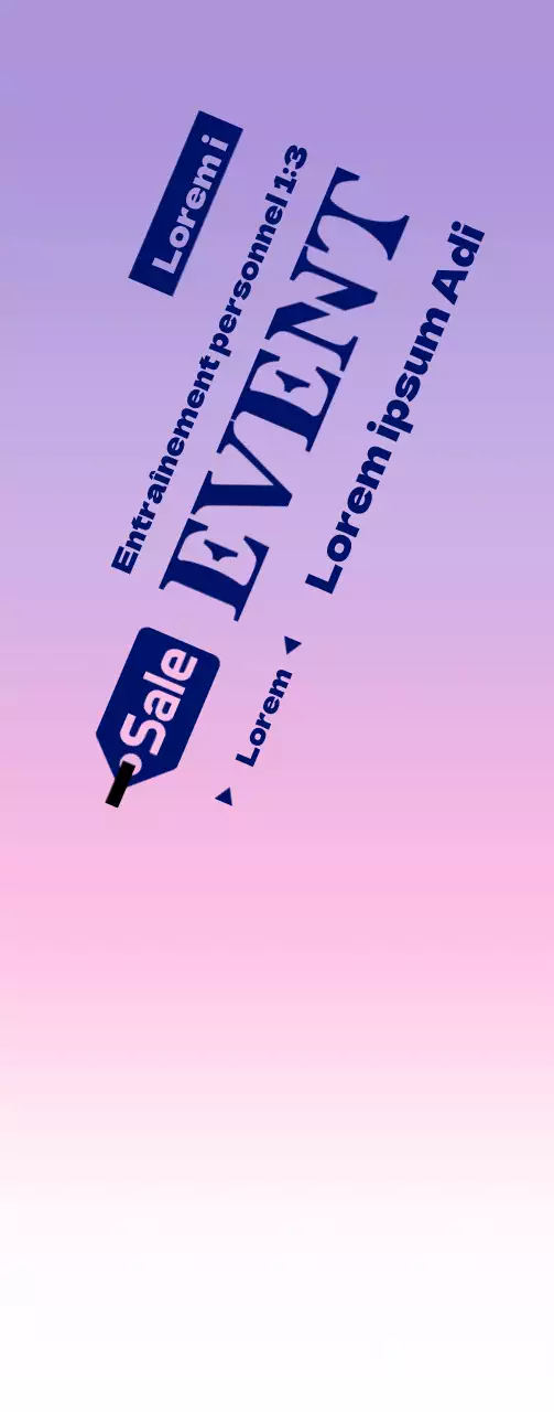 Promouvoir les événements des groupes de gymnastique avec un arrière-plan en dégradé