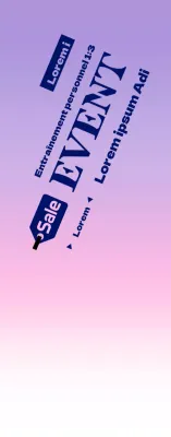 Promouvoir les événements des groupes de gymnastique avec un arrière-plan en dégradé