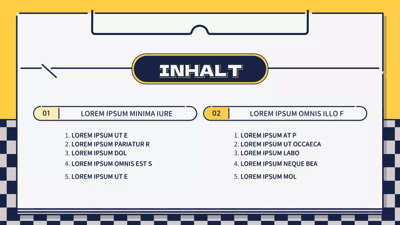 Präsentation zur Gestaltung von niedlichen, einfachen Symbolen in Grün und Gelb