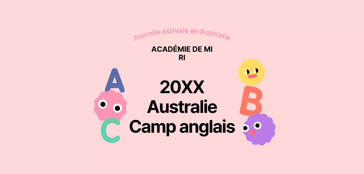 Promouvoir les camps d'anglais à l'étranger à l'aide d'illustrations mignonnes de personnages anglais