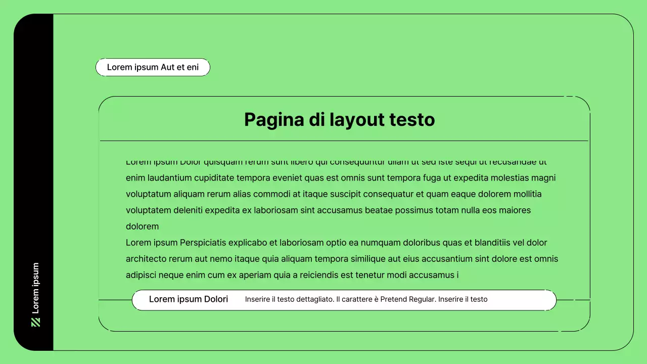 Illustrazione aziendale con linee semplici in verde