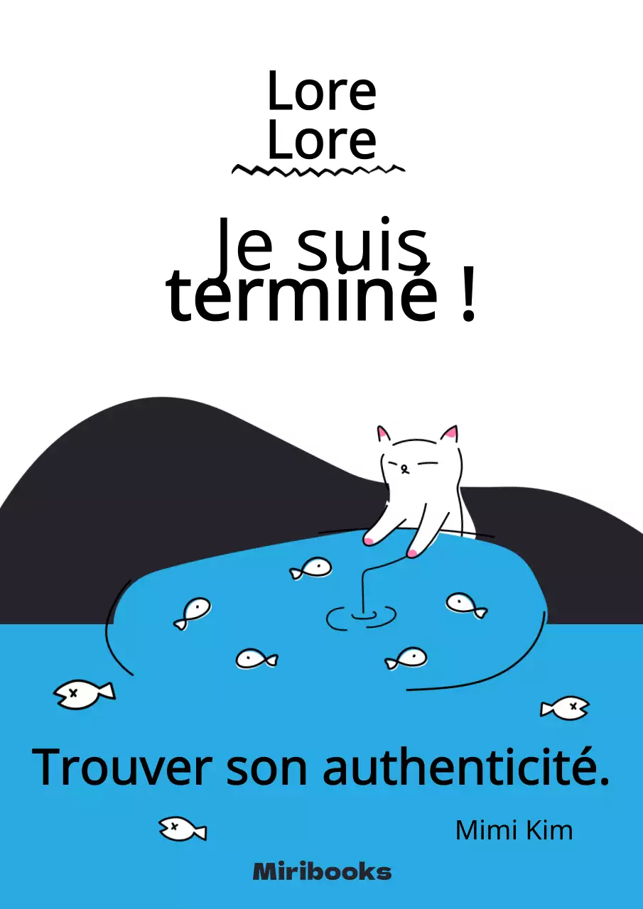 Essai de sortie du concept de pêche au chat sur fond blanc et bleu clair