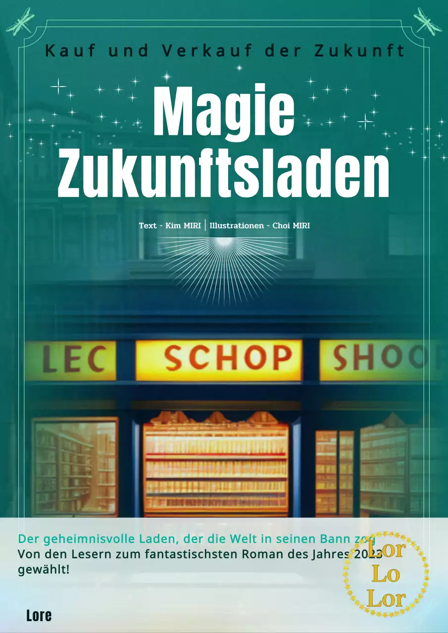 Grünes magisches abstraktes futuristisches Shop-Cover