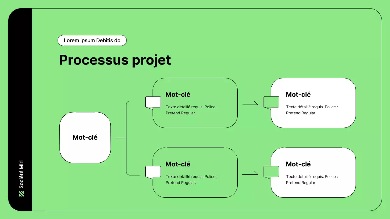 Illustration d'entreprise avec des lignes simples en vert