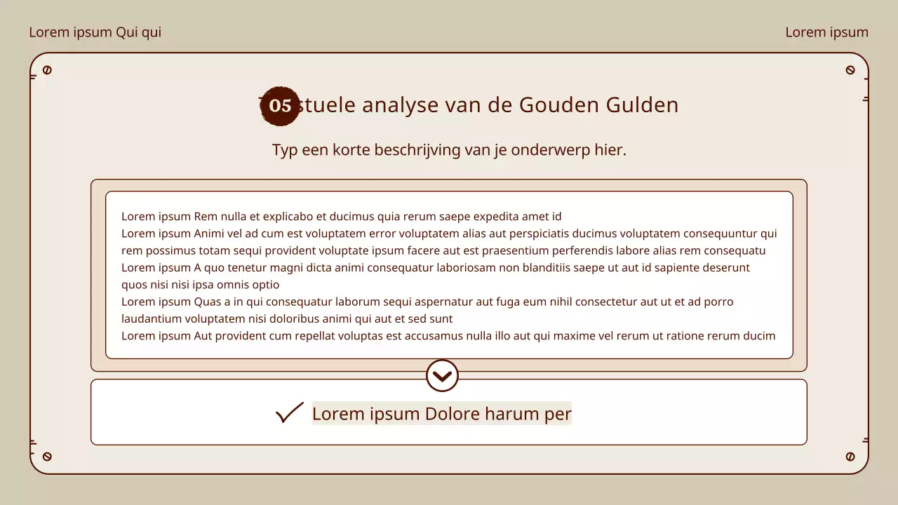 Honggil munt taallessen in beige en bruin