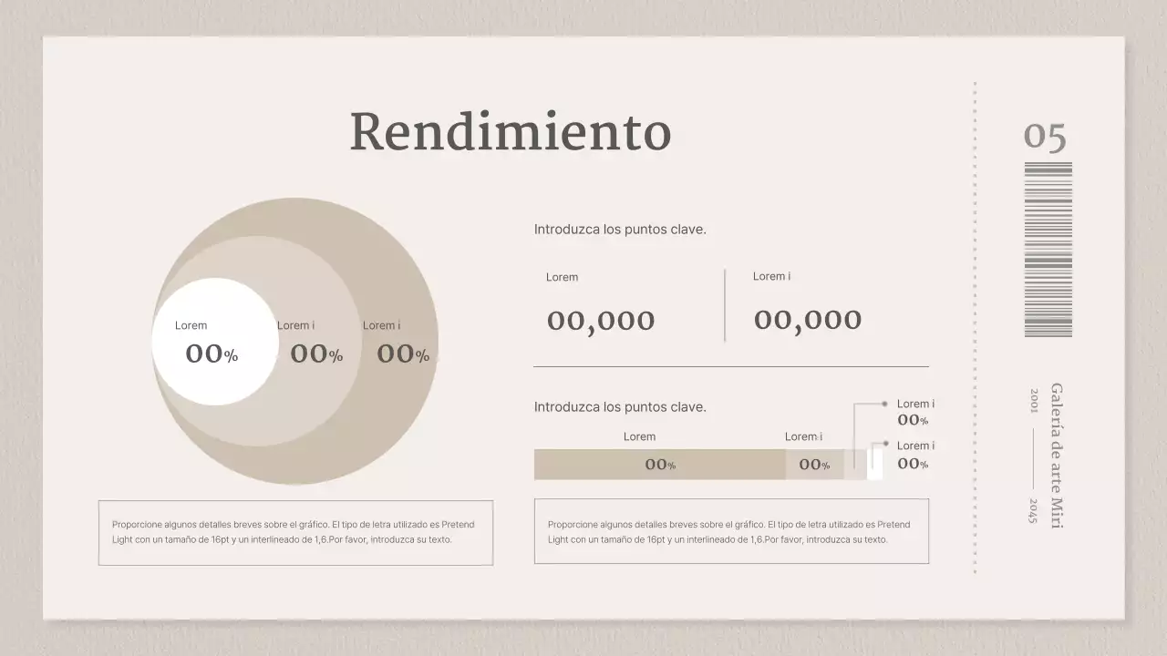 Una galería de conceptos de entradas en beige y gris