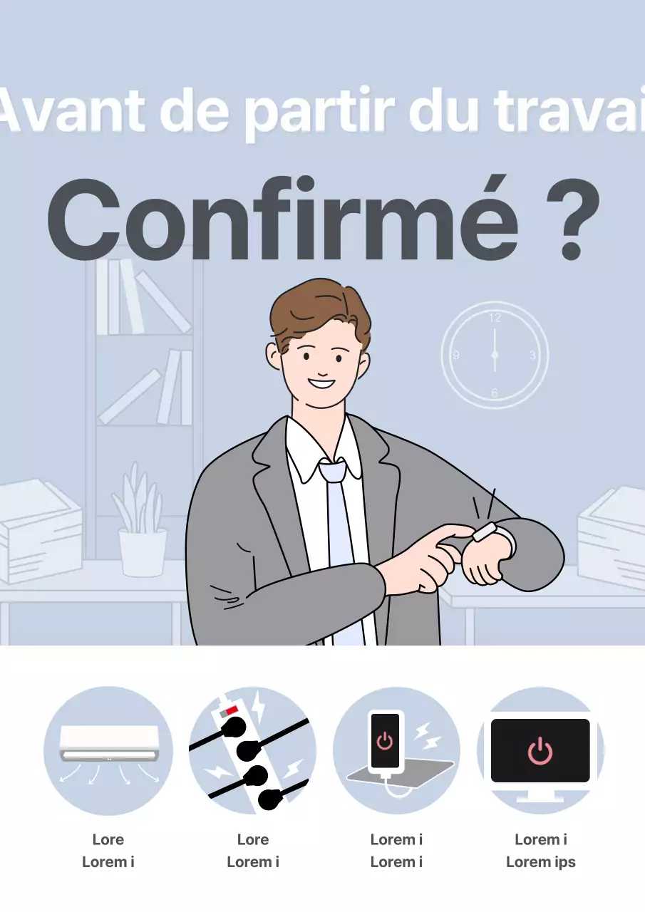 Illustration douce sur fond bleu clair pour économiser l'énergie