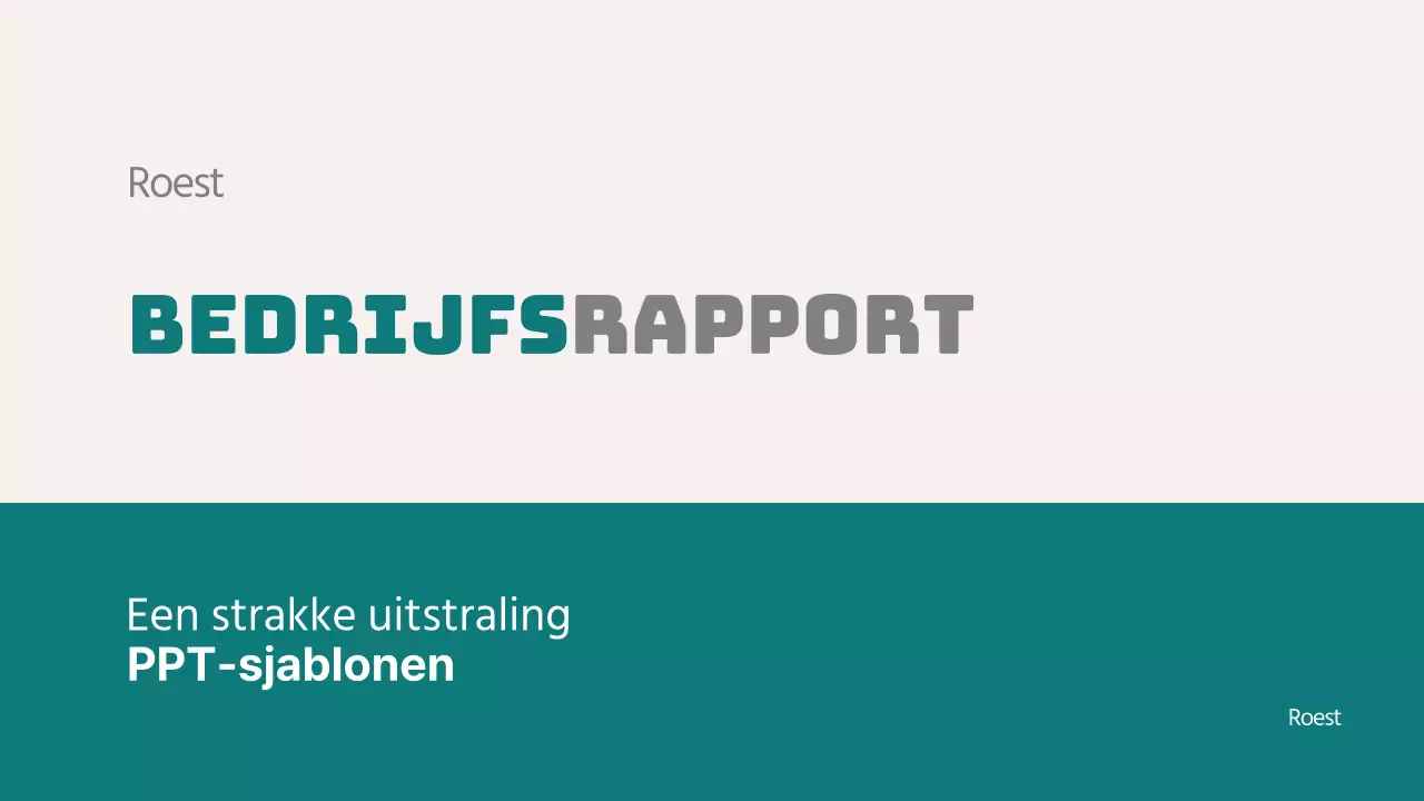 Presentatie voor zakelijke rapporten