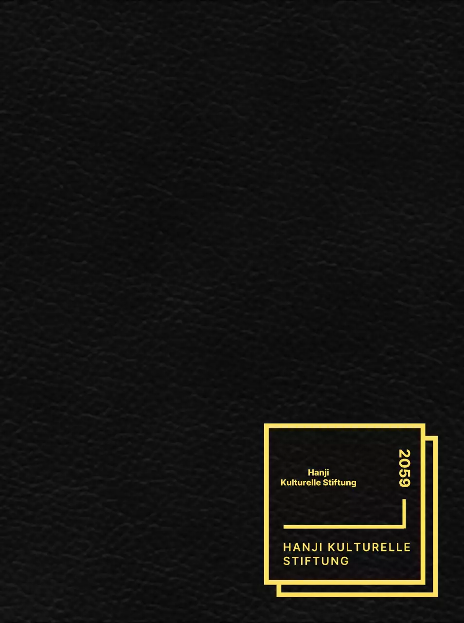 Ein Werbemittel für die Hanji Cultural Foundation mit einer klaren Form im Layout-Stil.