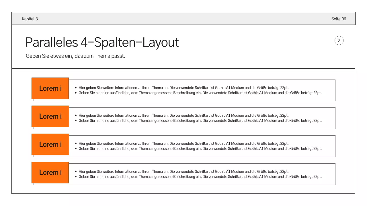 Einfache Geschäftsberichte in Orange