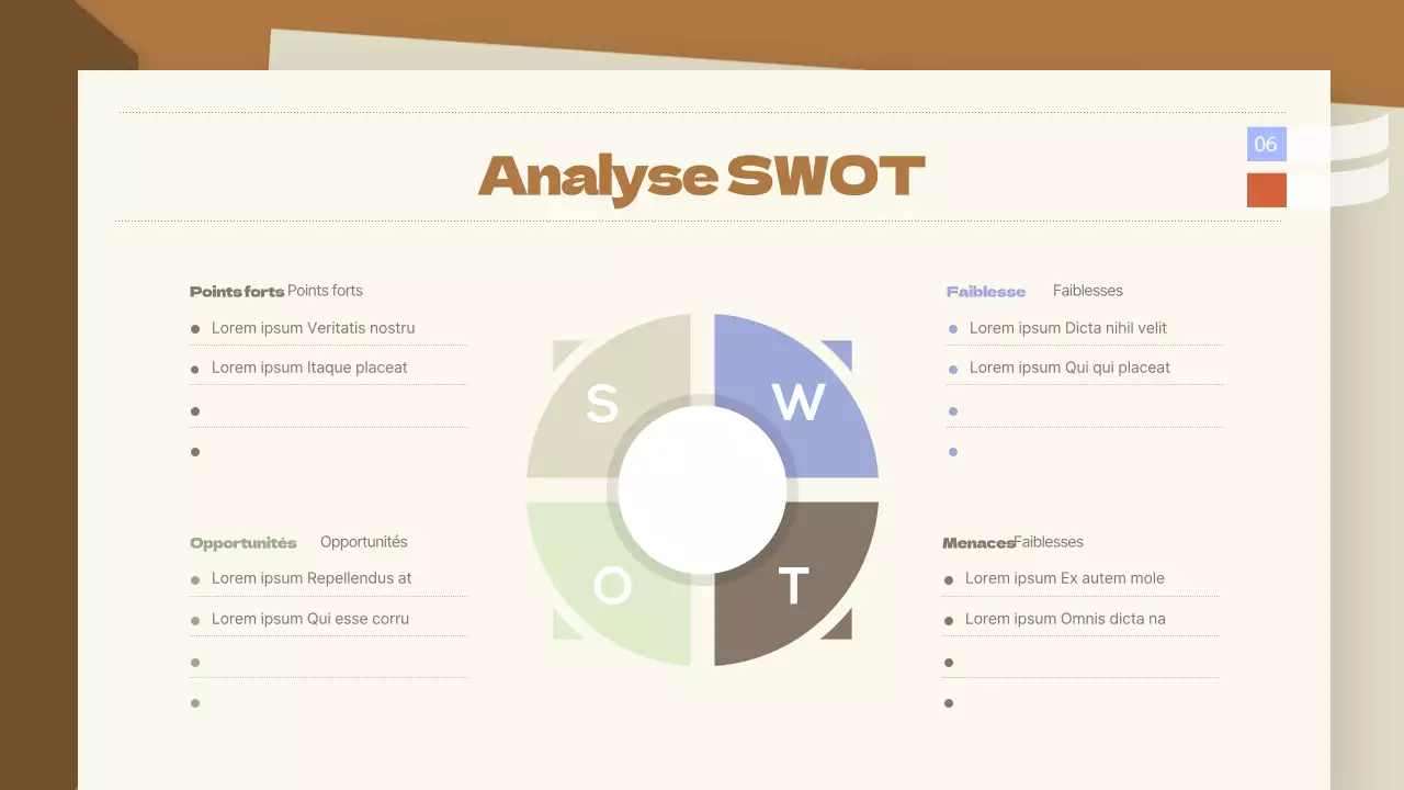 Recherche d'entreprise soignée dans un cadre de mallette marron