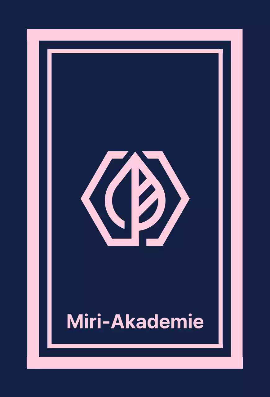 Gakuen Academy Valkyrie auf marineblauem Hintergrund mit rosa Randlinie