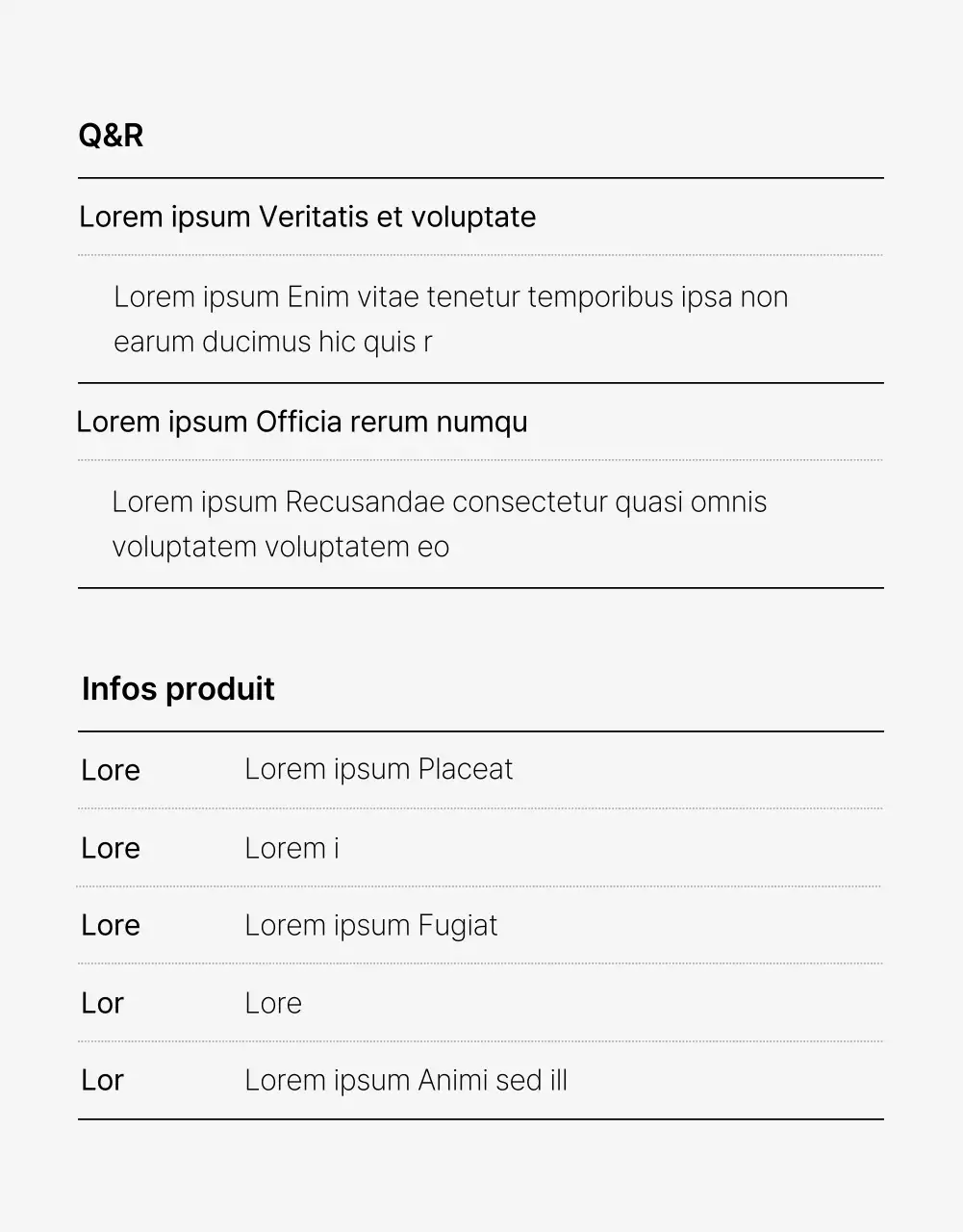 Page de vente de bombes de bain d'aspect naturel avec des palmiers verts
