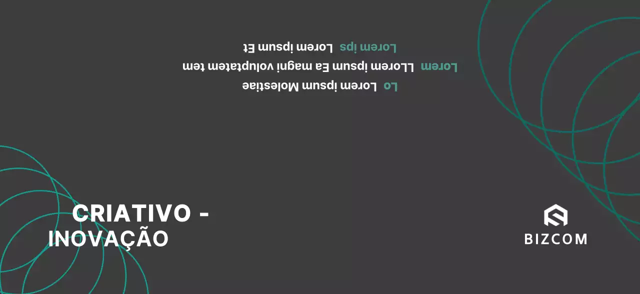Bizcom simples em preto e cinzento para promover a sua empresa