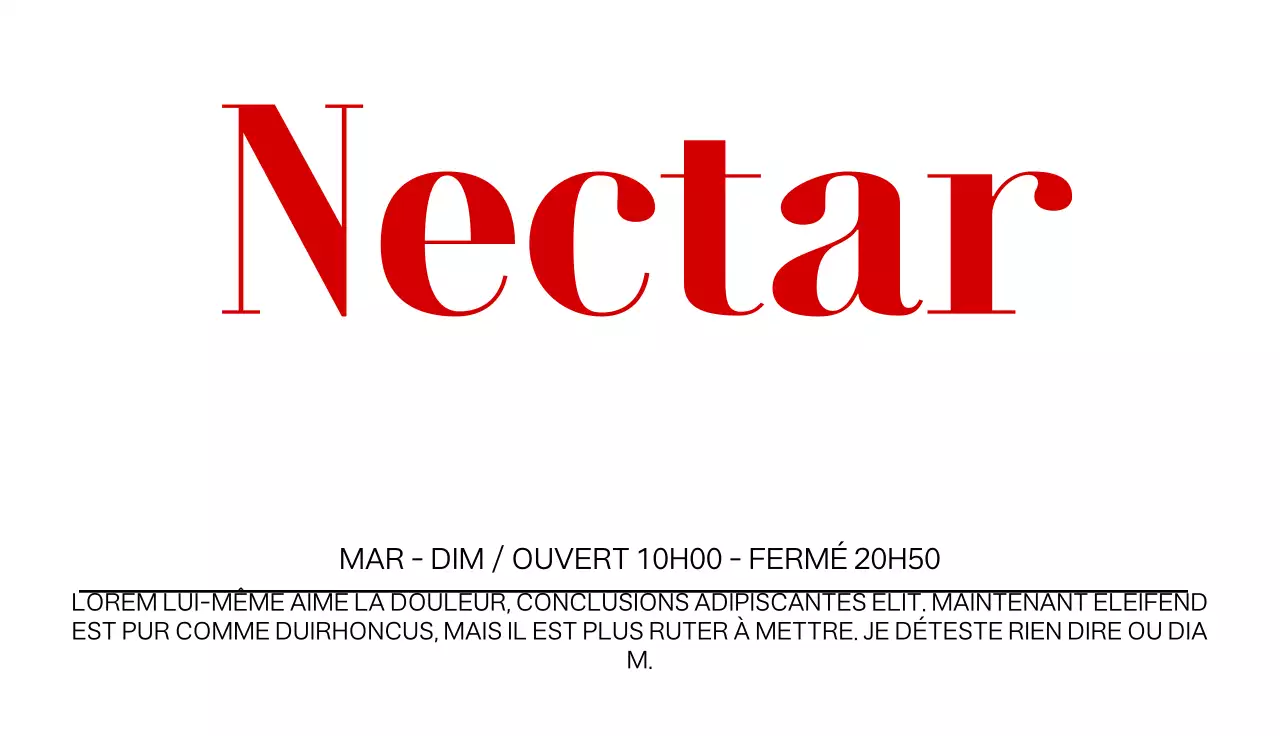 Carte de visite en anglais avec une couleur accentuée