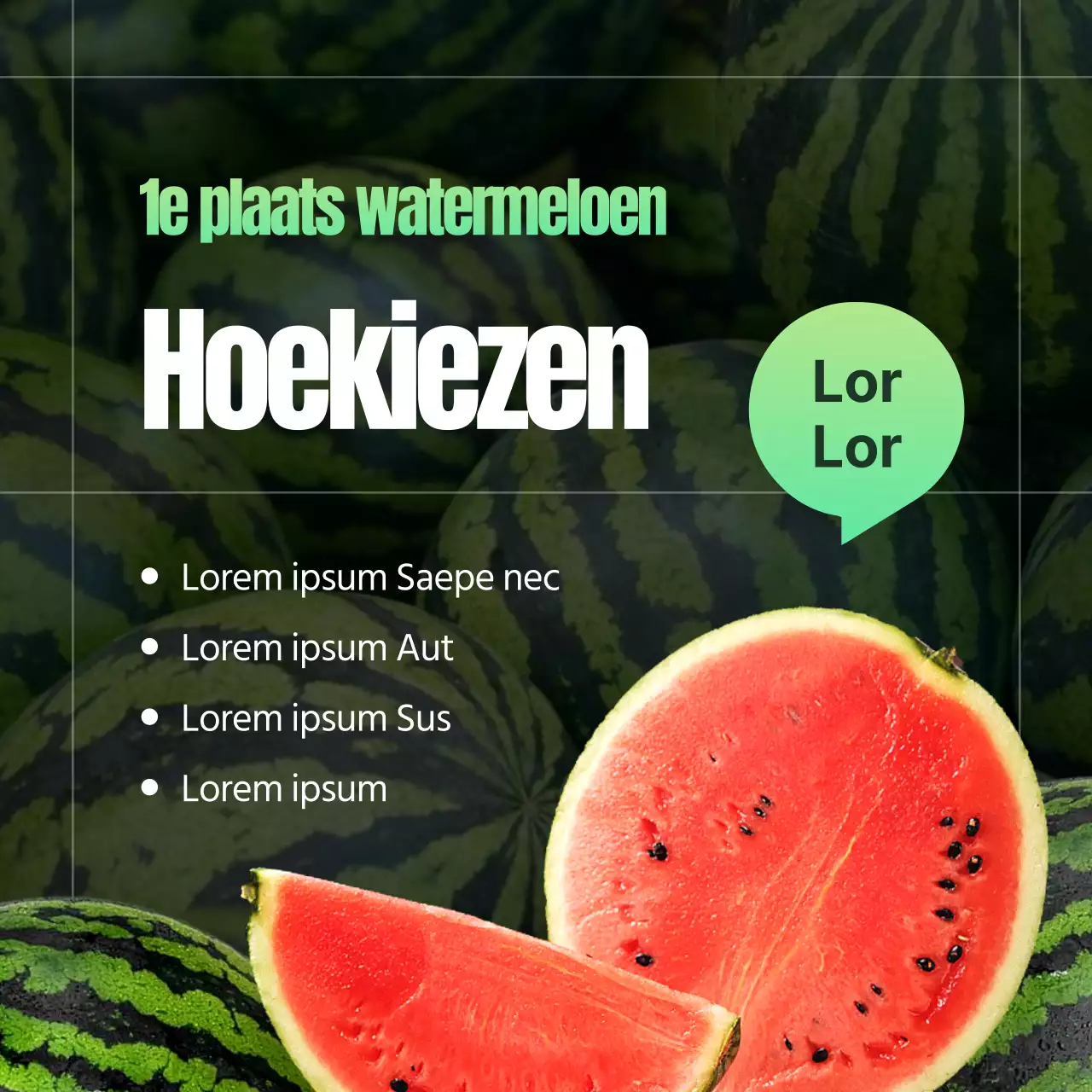 Tips voor het kiezen van tropische rode en groene watermeloenen