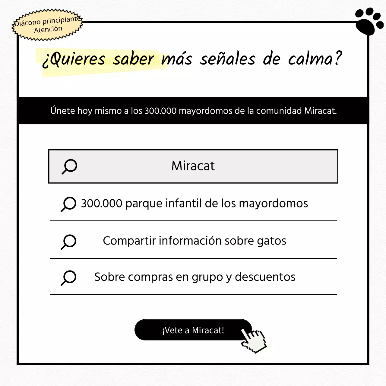 Probar un gato blanco, plano y mono