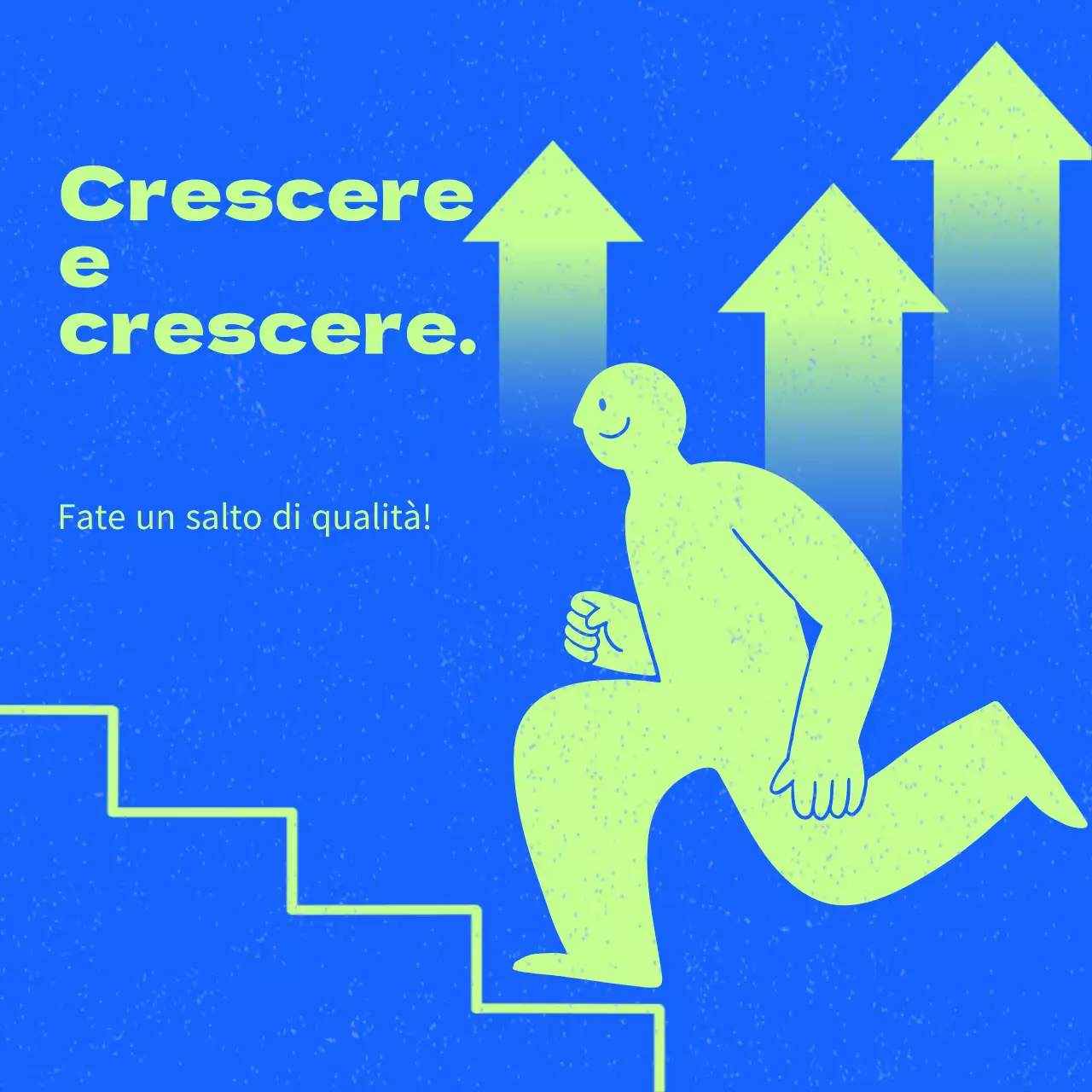 Crescita semplice in blu e verde lime Messaggi correlati