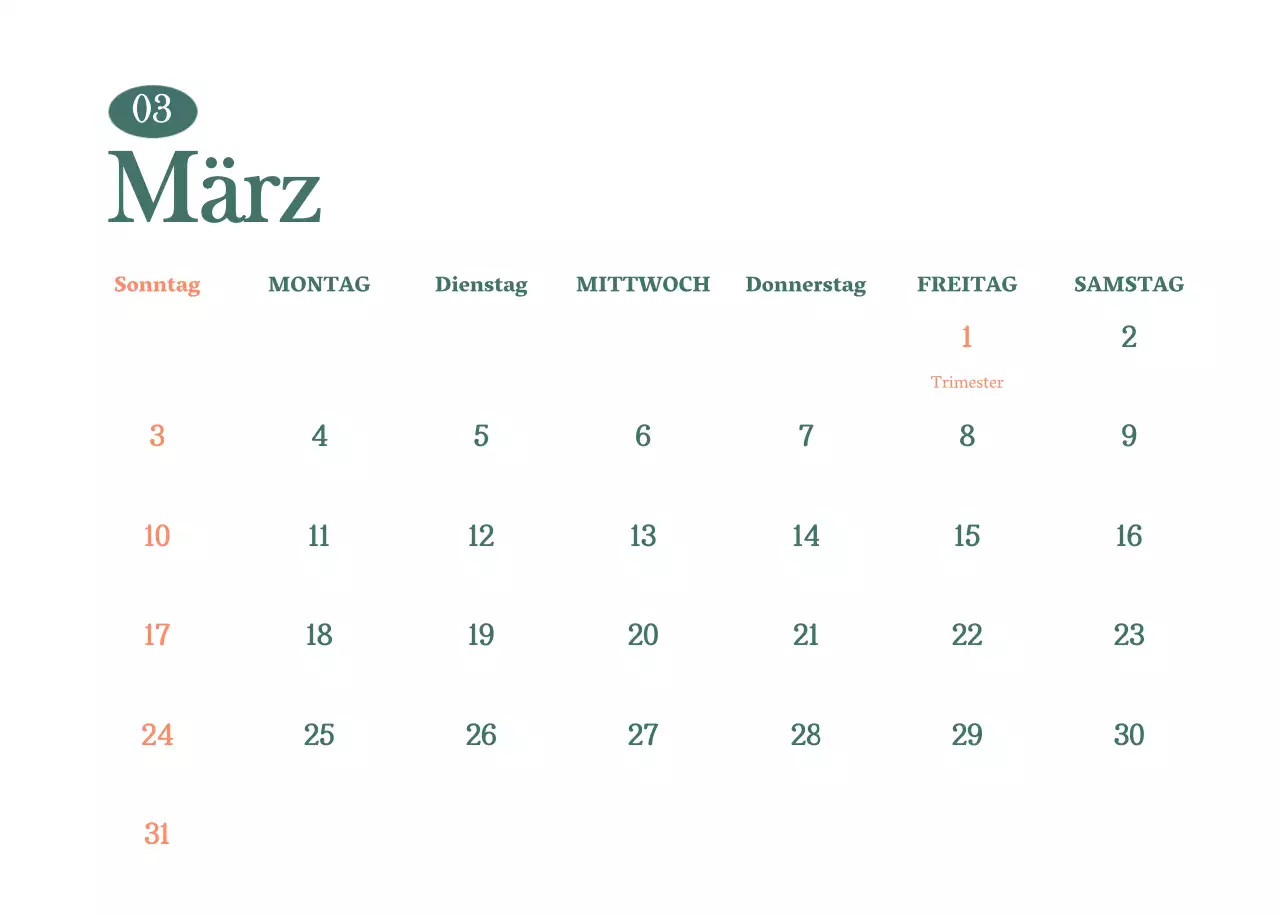 Cafe-Kalender mit Empfehlungen für das Getränk des Monats